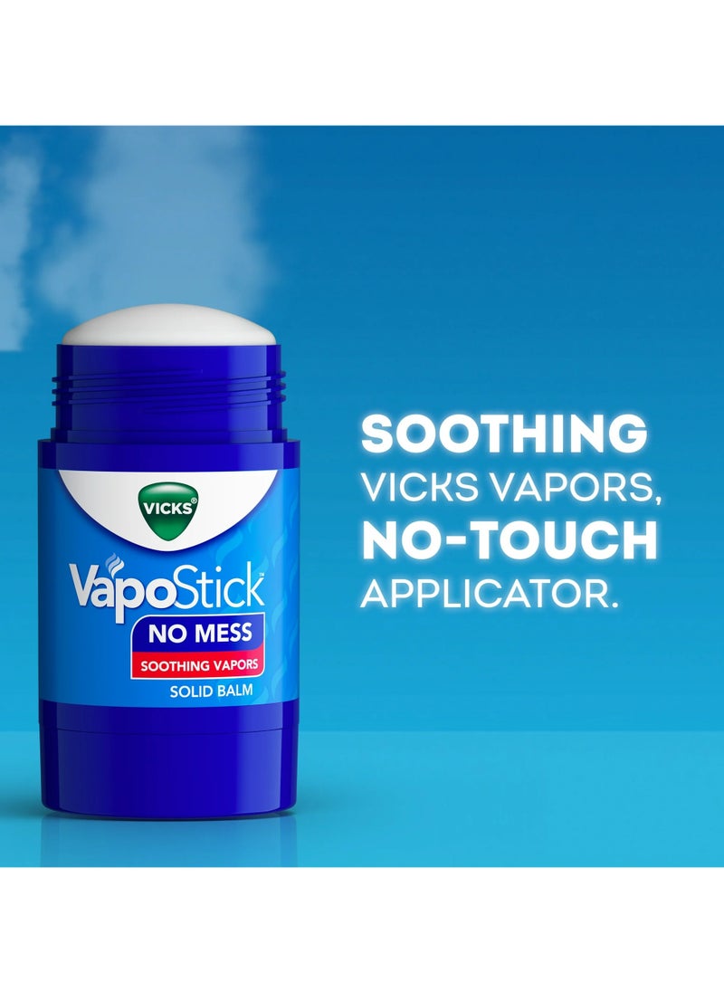 Vicks Vicks Vapo Stick, Invisible Solid Balm, Soothing Vicks Vapors for Sinus Relief  - Image 1