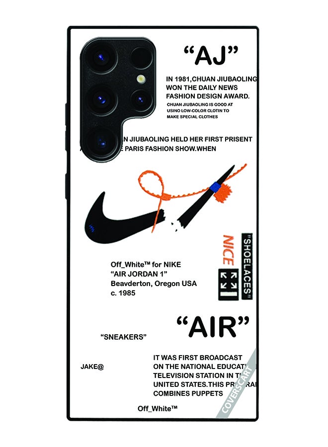 COVERSCART Protective Case Cover For Samsung Galaxy S25 Ultra Nike Off White Design White