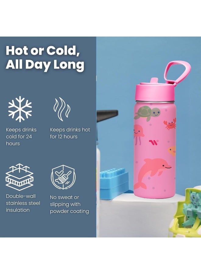 S2C - Kids Water Bottle for School - 550ml Stainless Steel, Leakproof, BPA-Free, Insulated for Hot & Cold Drinks, Perfect for Boys & Girls, Durable, Safe & Eco-Friendly - Image 2