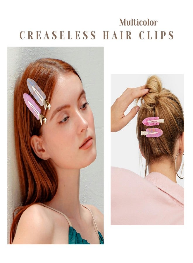 Cptots No Crease Hair Clips Creaseless Hair Clips Makeup Clips No Bend Hair Clips Flat Hair Clip For Styling Non Slip Hair Accessories For Women Girls,Sparkle Pink Purple,10 PCS - Image 5