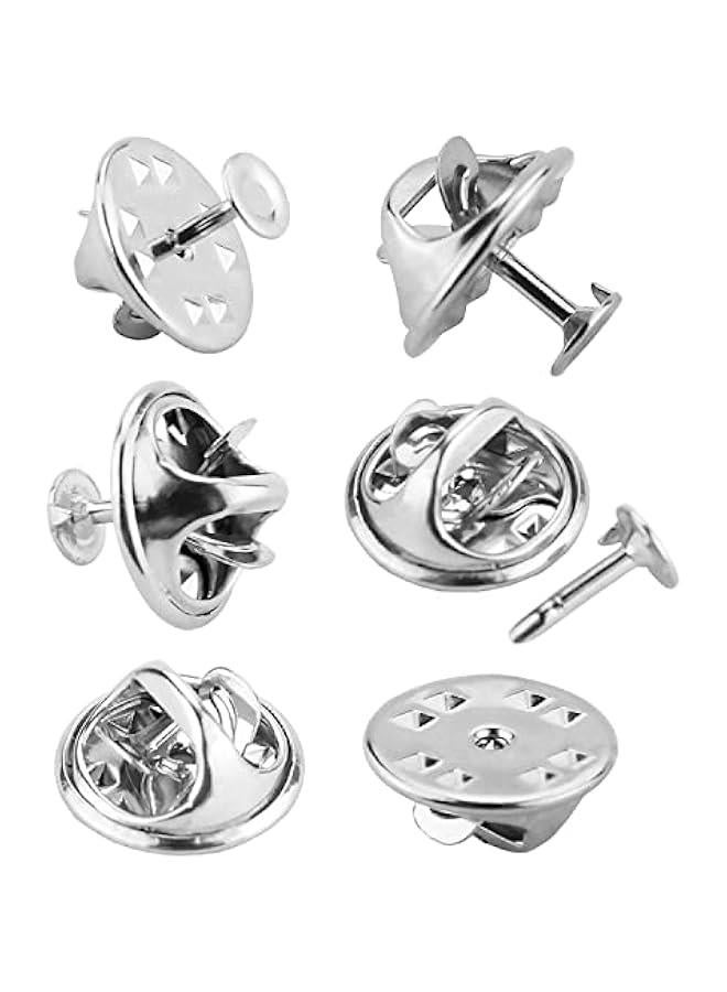 120 Pairs Erfly Clutch Tie Tacks Pin Back Replacement With 8Mm Length 4Mm Width Blank Pins For Craft Making 4Mm Silver
