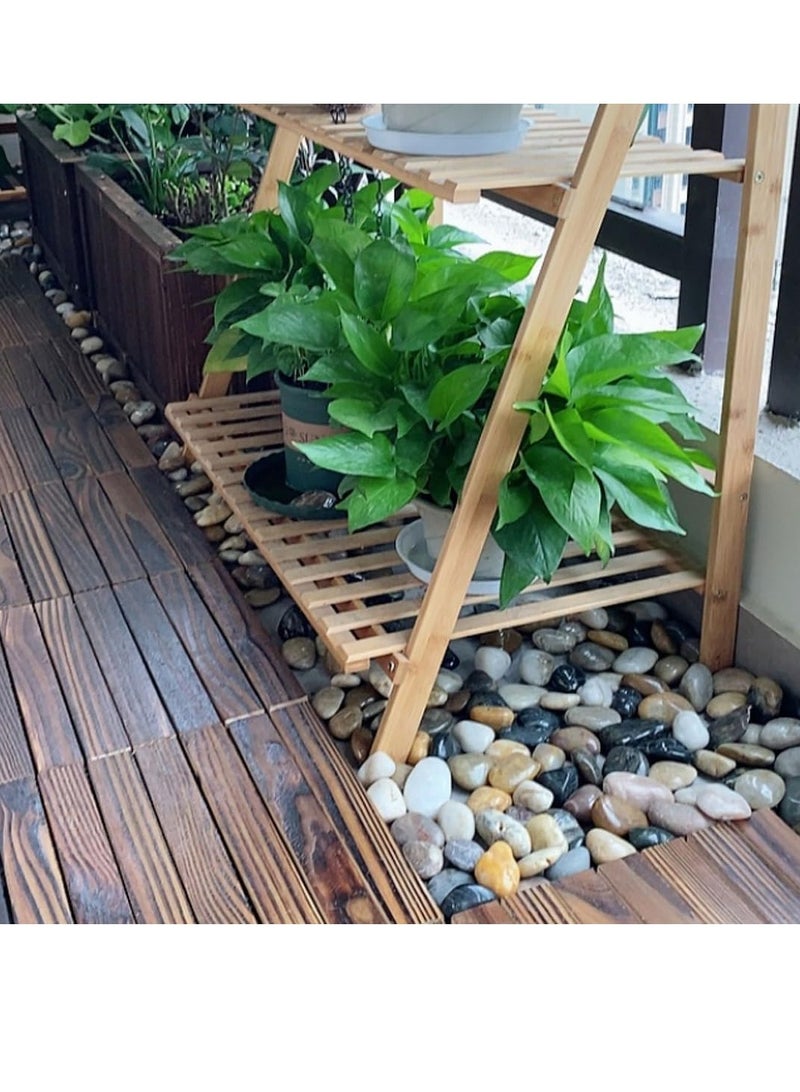 vsell24 20 كجم من أحجار النهر الطبيعية الكبيرة جدًا المصقولة للغاية للنباتات وأحجار الزينة في الحدائق، مثالية لحوض السمك والمزهريات والنباتات العصارية والحرف اليدوية وديكور المنزل ومناظر الحدائق - Image 3