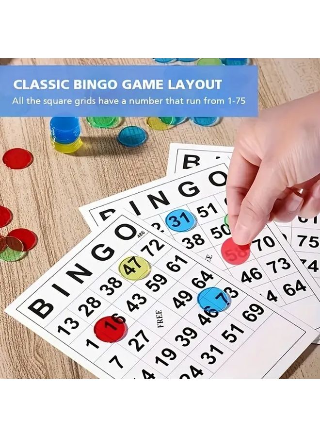 30pcs Reusable Bingo Card Set For Family Parties And Adult Logic Training Games - Image 4