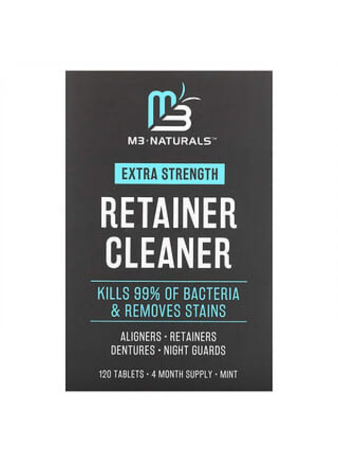 M3 Naturals M3 Naturals, Retainer Cleaner, Mint, 120 Tablets