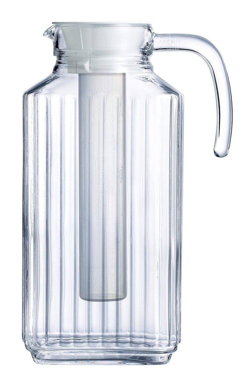 Luminarc Quadro 5725Ounce JugPitcher with White Lid