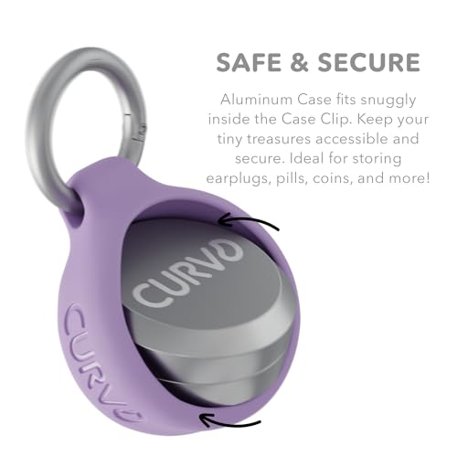CURVD Premium Carrying Case – Durable Travel Keychain Container, Medicine Pill Organizer & Travel Pill Box, Small Waterproof Holder for Pills, Earplugs, Jewelry, Compatible with Loop, Vibes & Eargasm - Image 4