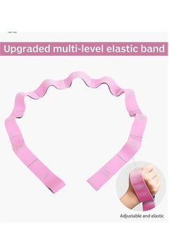 Generic Elastic Yoga Stretching Strap 53.15 Inch Adjustable 11 Loop Stretch Strap Training Dance Stretch Band for Leg Pilates Gymnastics Home Exercise Workout Equipment Adult Children  - Image 2