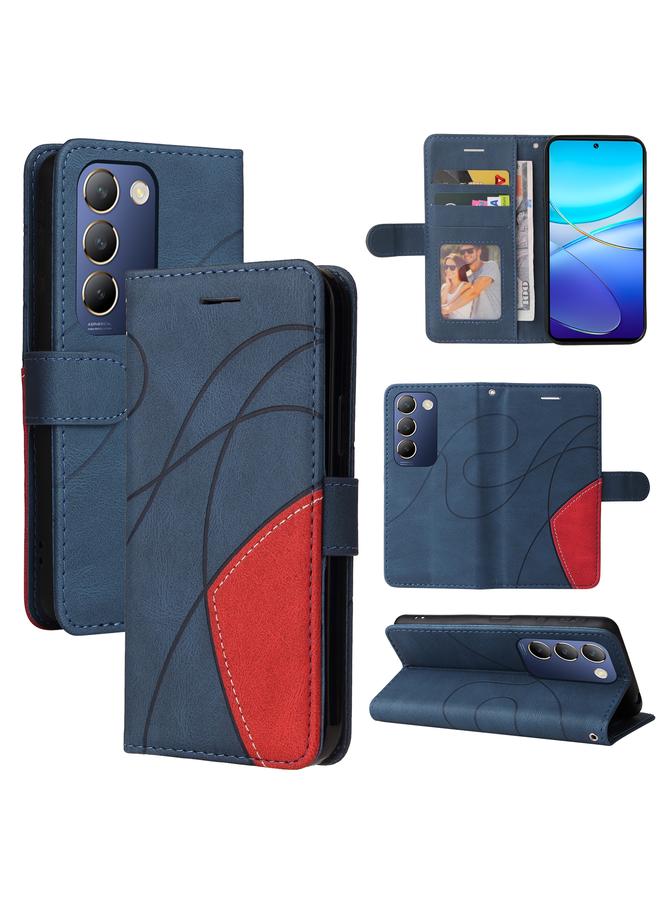 erorex Case For vivo Y200e 5G Global / V30 Lite India Dual-color Splicing Flip Leather Phone Case - Image 1