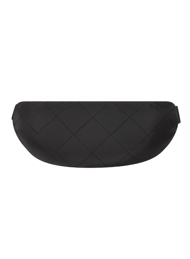 New Era Quilted Waist Bag Neyyan Blk Men's Black Accessory - Image 3