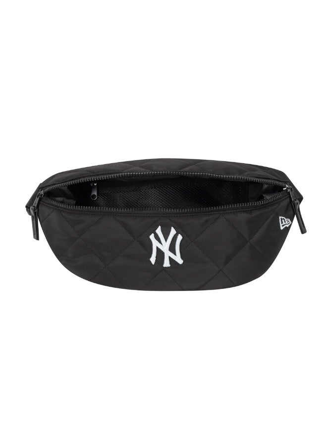 New Era Quilted Waist Bag Neyyan Blk Men's Black Accessory - Image 1