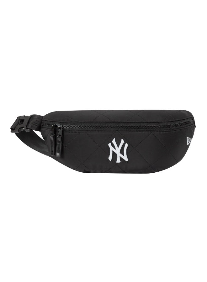 New Era Quilted Waist Bag Neyyan Blk Men's Black Accessory - Image 2