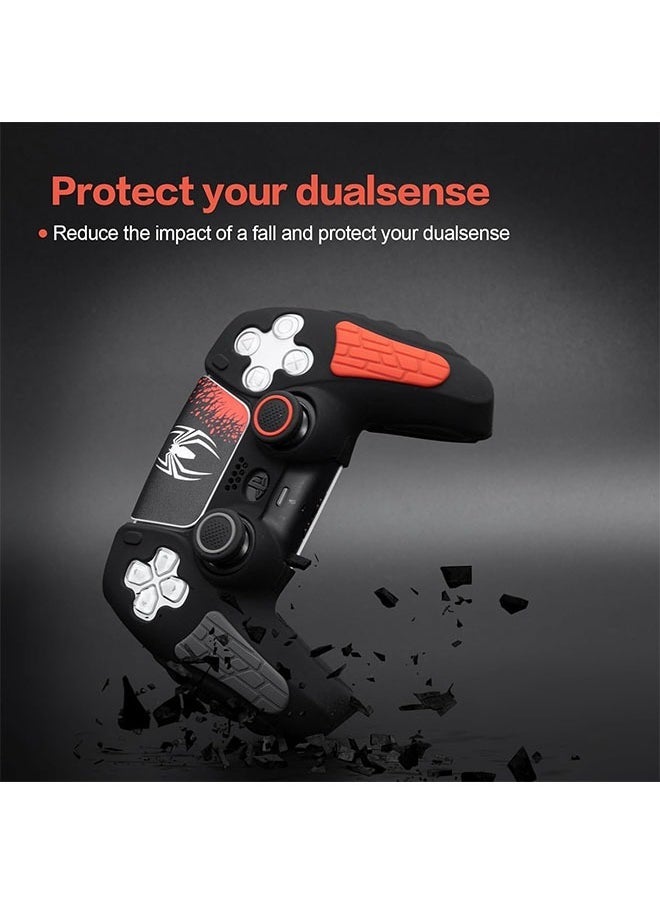 Case Cover for PS5/PS5 Slim Wireless Controller for Dual Sense Leather Texture Soft Silicone Protection Anti-scratch Anti-fall Case Cover Electronic game Machine Accessories - Image 5