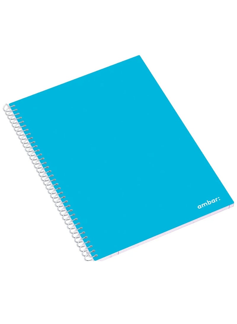 Ambar 1-Piece A4 Size Single Lined Spiral Notebook Assorted Colours - Image 4