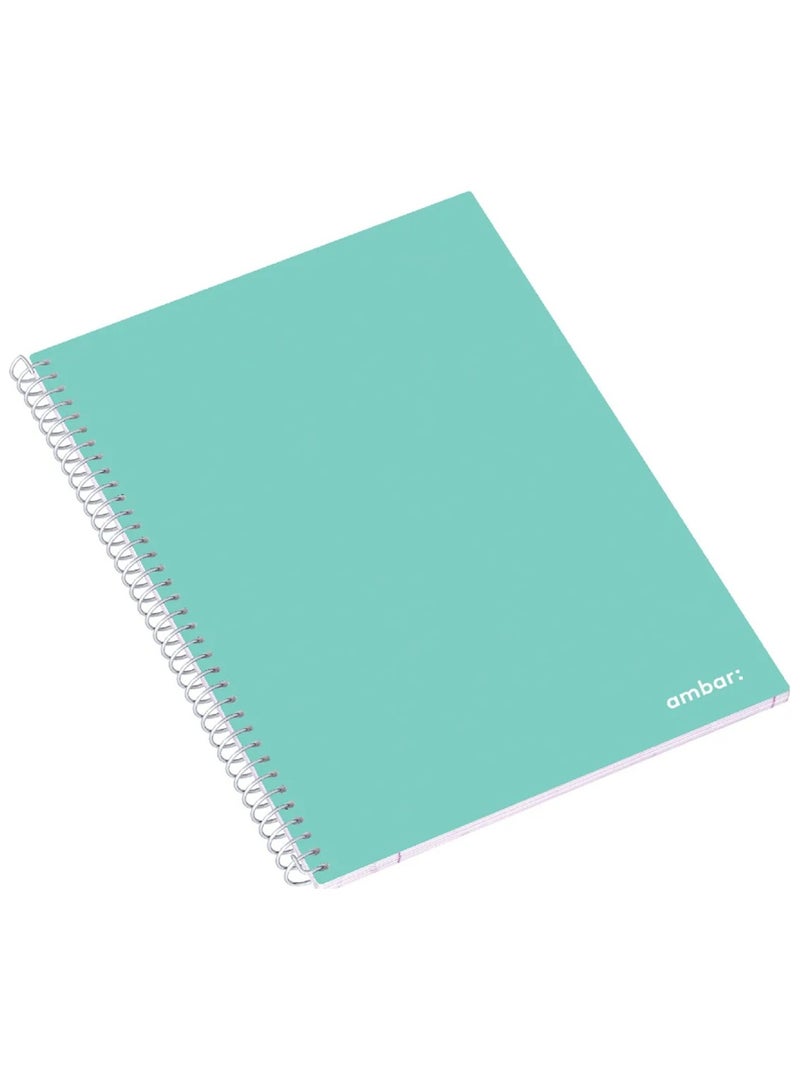 Ambar 1-Piece A4 Size Single Lined Spiral Notebook Assorted Colours - Image 3