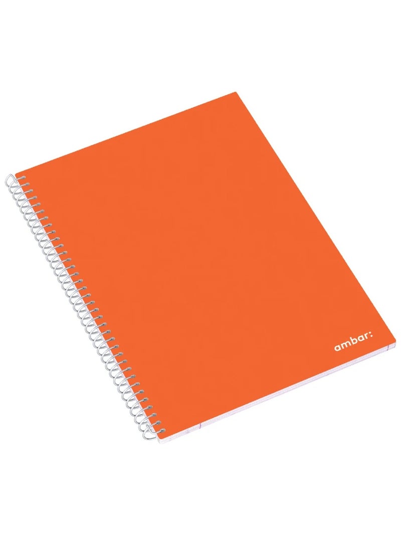Ambar 1-Piece A4 Size Single Lined Spiral Notebook Assorted Colours - Image 5