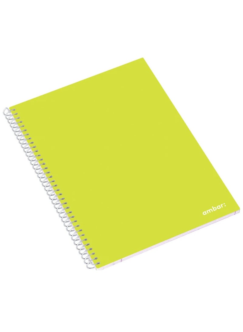 Ambar 1-Piece A4 Size Single Lined Spiral Notebook Assorted Colours - Image 2