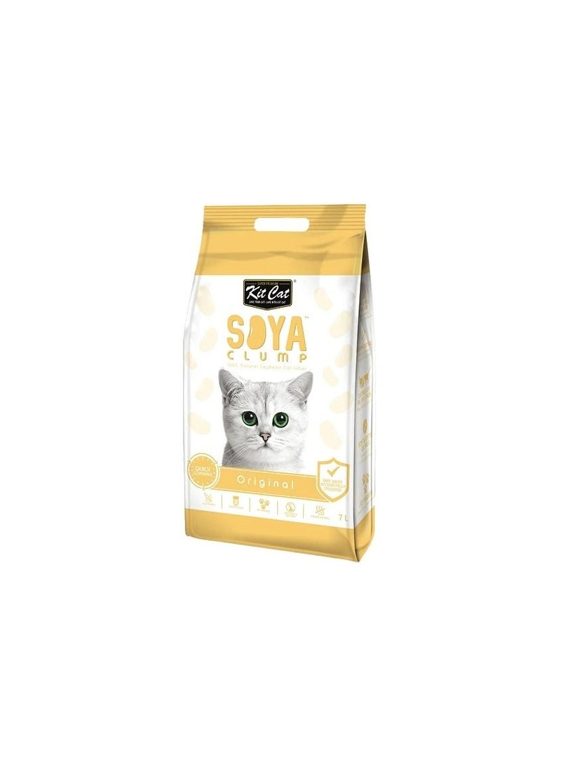 Kit Cat Cat Soya Clump Soybean Original Cat Litter 7 L - Image 1
