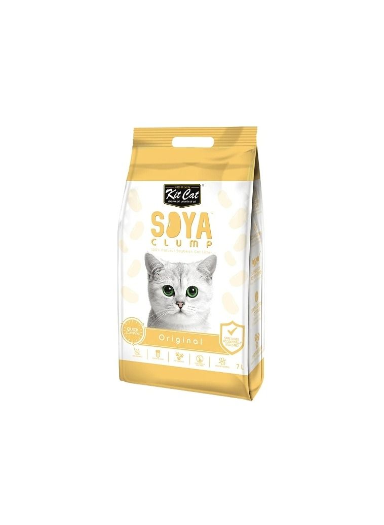 Kit Cat Cat Soya Clump Soybean Original Cat Litter 7 L - Image 2