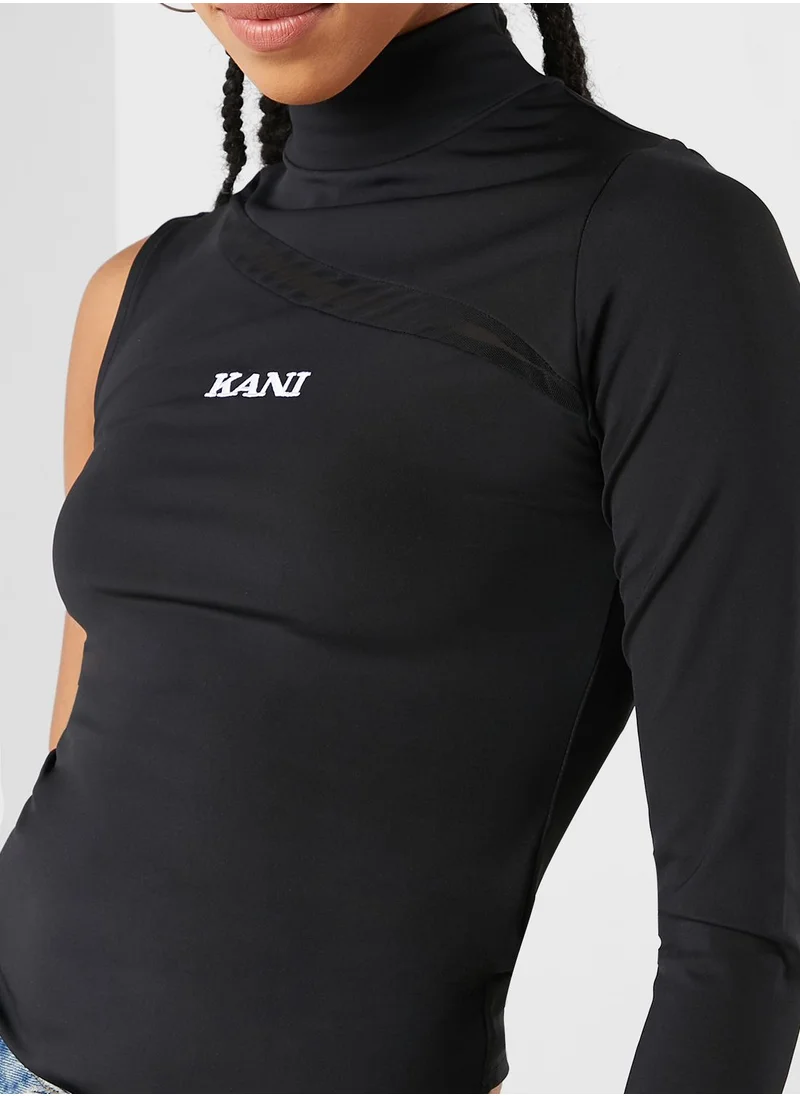 Karl Kani Retro Shiny Turtleneck Top Bodysuit