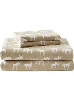 Eddie Bauer Eddie Bauer - Twin Sheets, Cotton Flannel Bedding Set, Brushed For Extra Softness, Cozy Home Decor (Buckhead Ridge, Twin)  - Image 2