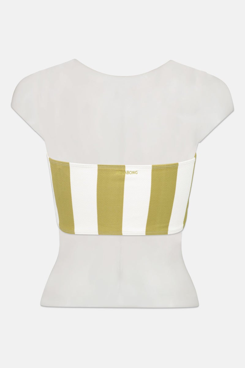 Billabong Women Stripe Bikini Top, Multicolor - Image 2