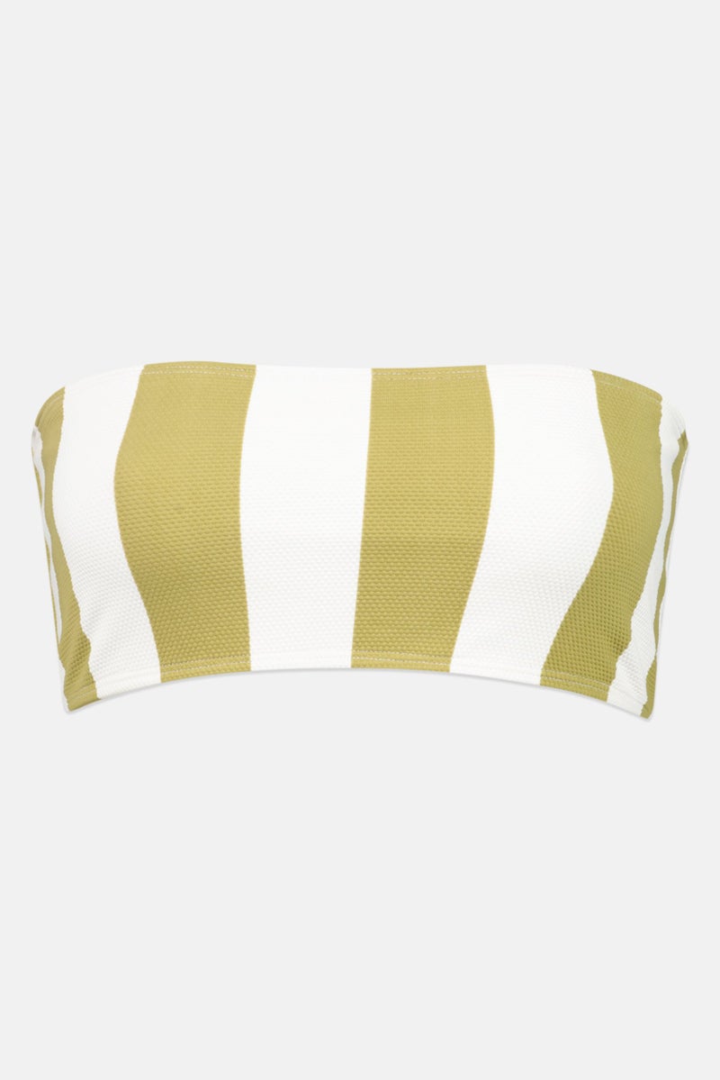 Billabong Women Stripe Bikini Top, Multicolor - Image 1