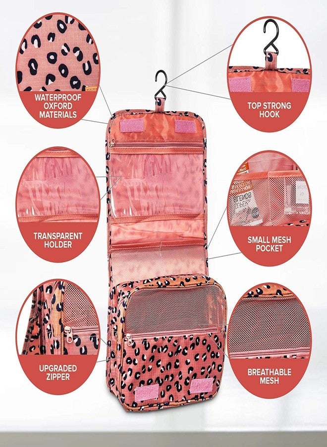 Moxtiza Hanging Toiletry Bag Travel Women Men Water-Resistant Traveling Pouch Organizer compartments Multi-Function Material Accessories Bathroom Shaving Cosmetic Storage Bag (Multi Color) - Image 3