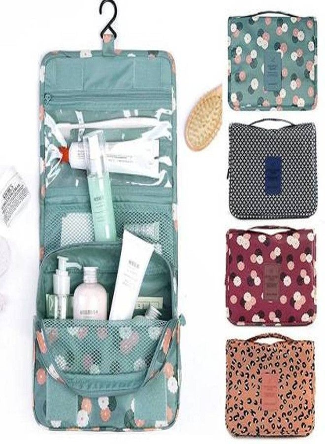 Moxtiza Hanging Toiletry Bag Travel Women Men Water-Resistant Traveling Pouch Organizer compartments Multi-Function Material Accessories Bathroom Shaving Cosmetic Storage Bag (Multi Color) - Image 5