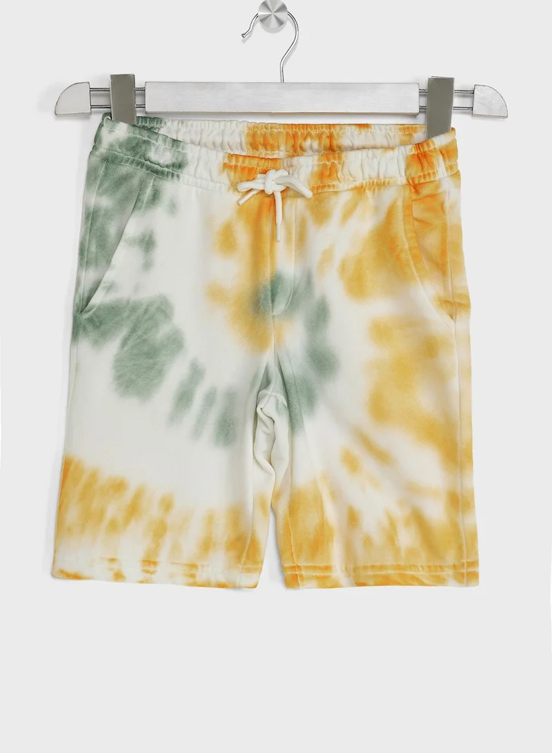 Jack & Jones Junior Kids Tie Dye Swim Shorts