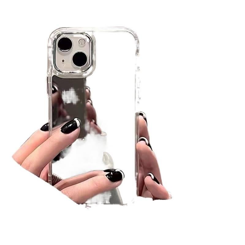 غطاء واقي | حماية من السقوط | مقاومة بصمات الأصابع | مقاوم للصدمات لـ iPhone 14 / 14 Plus / 14 Pro / 14 Pro Max | Mirror - Image 2
