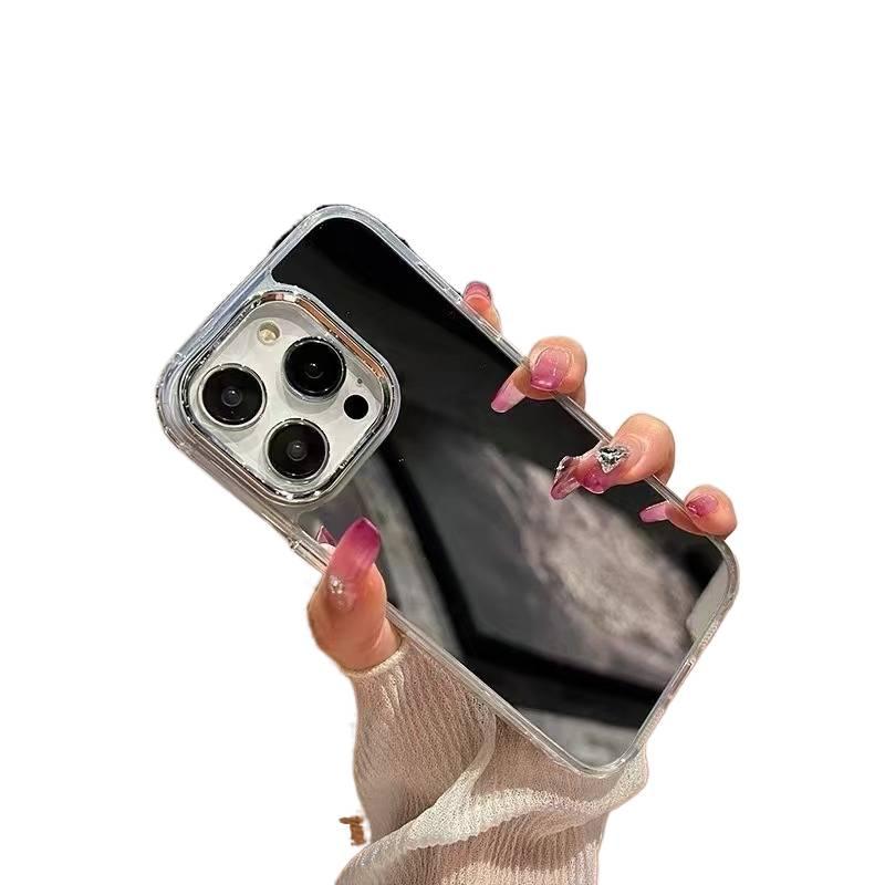 غطاء واقي | حماية من السقوط | مقاومة بصمات الأصابع | مقاوم للصدمات لـ iPhone 14 / 14 Plus / 14 Pro / 14 Pro Max | Mirror - Image 5