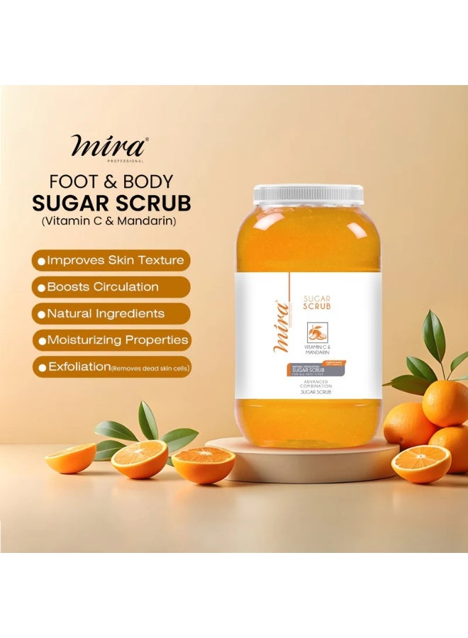 ميرا مقشر ميرا الاحترافي للقدم والجسم بالسكر وفيتامين سي واليوسفي 5 كجم - Image 2