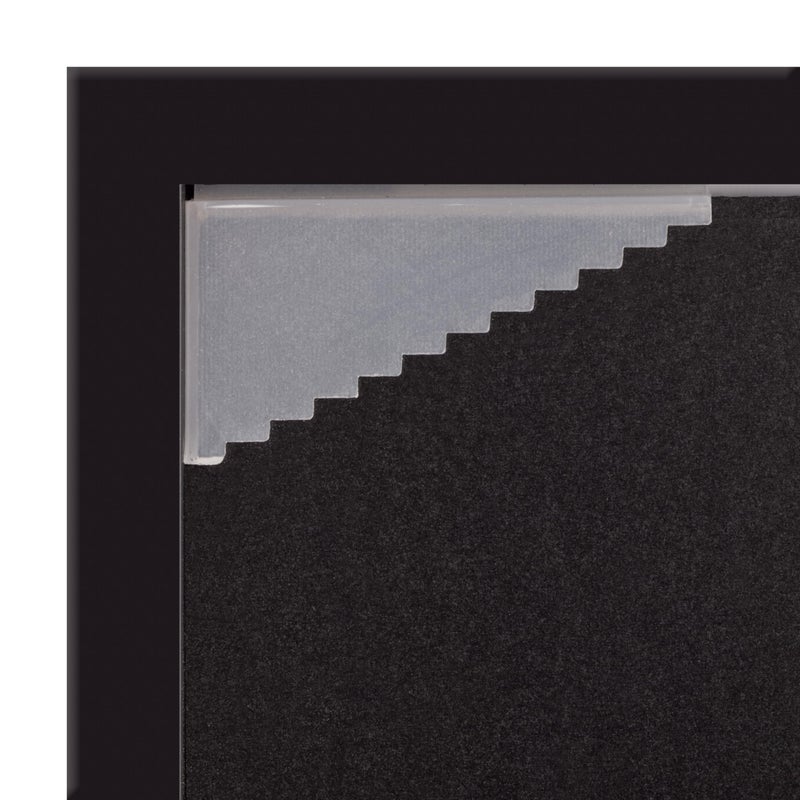 Gallery Solutions presents - 8"x10" - Black Frame with Double Mat - For 5"x7" Photos - Versatile for Wall or Tabletop Display - Rectangular - Poster Frame - Image 4