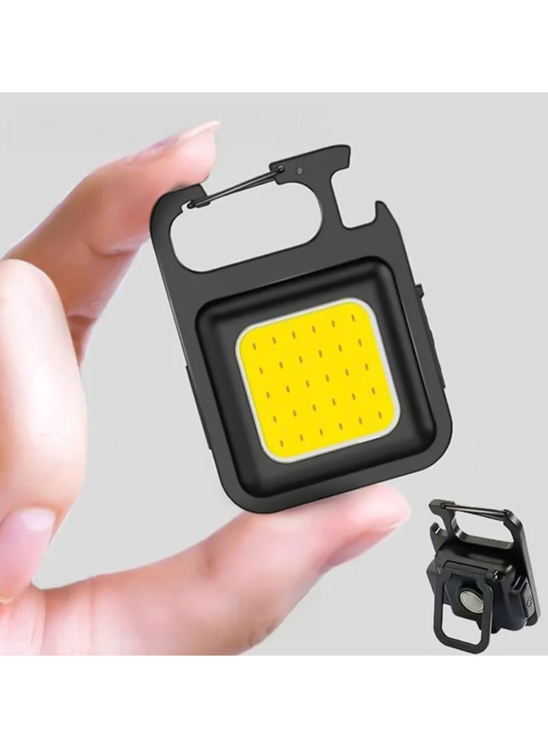 Keychain mini magenetic LED rechargable flash light - Image 1