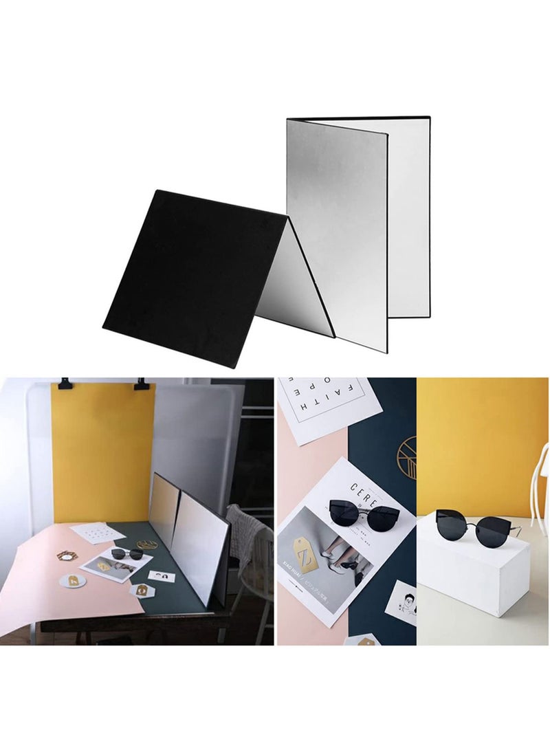 3 في 1 لوح تصوير من الورق المقوى/الكرتون - عاكس قابل للطي ومشتت للضوء لتصوير المنتجات والحياة الساكنة والطعام بمقاس A4 - Image 5