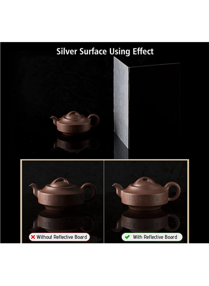 3 في 1 لوح تصوير من الورق المقوى/الكرتون - عاكس قابل للطي ومشتت للضوء لتصوير المنتجات والحياة الساكنة والطعام بمقاس A4 - Image 4