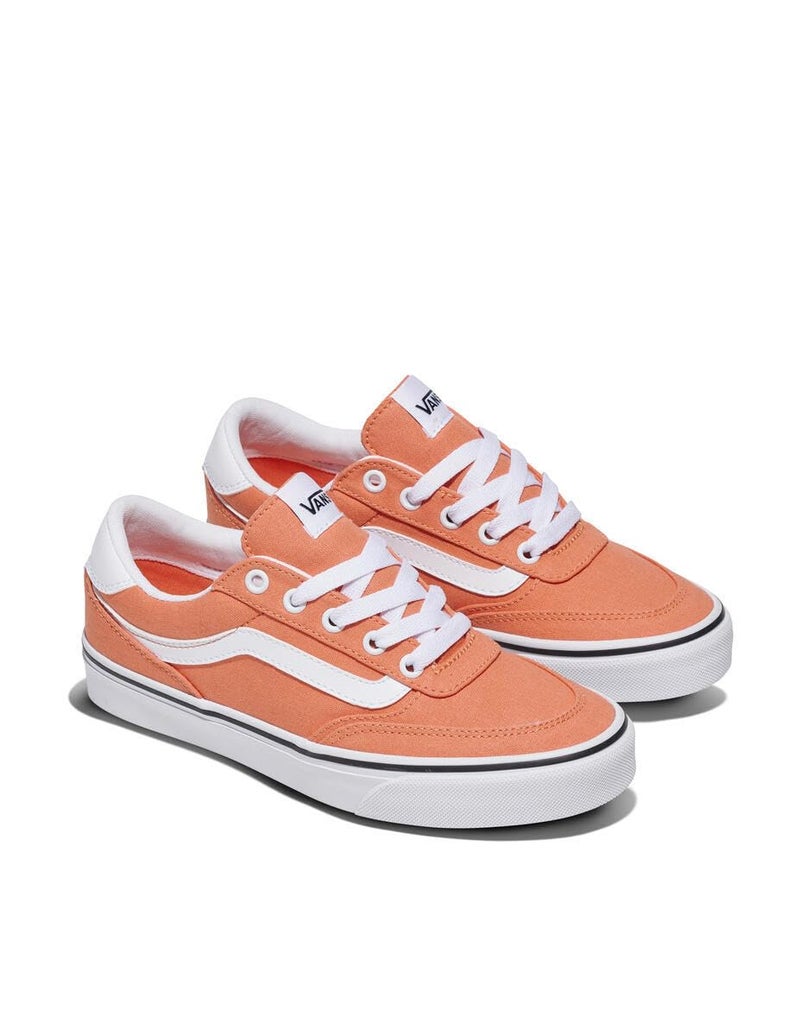Vans Women's Brooklyn LS Shoe | Low-Top Sneakers for Everyday Wear, Walking, Work & Fashion, Canvas Coral Rust, 8 - Image 3