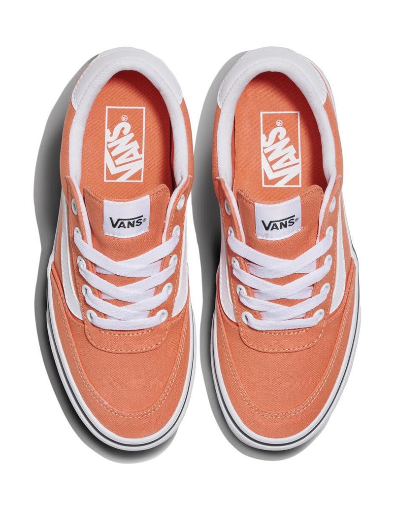 Vans Women's Brooklyn LS Shoe | Low-Top Sneakers for Everyday Wear, Walking, Work & Fashion, Canvas Coral Rust, 8 - Image 5