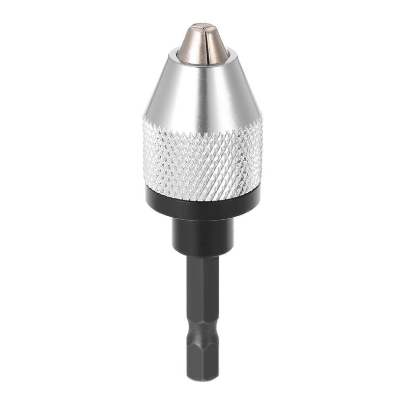 Mini Portable 0.3-6.5mm Electric Grinder Quick Change Drill Chuck with 6.35mm 1/4" Hex Shank Universal Drill Bit Converter Screwdriver Impact Driver Adaptor - Image 2