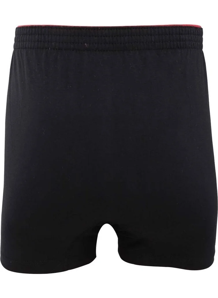 Tutku Combed Plain Boxer 117 6 Pack | Black