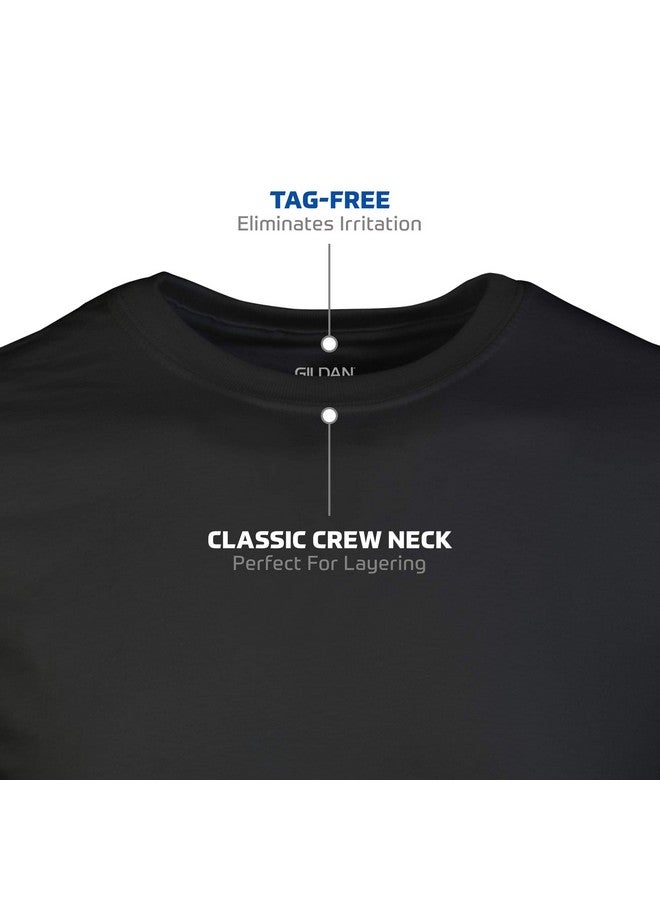 Gildan Men's Crew T-Shirts, Multipack, Style G1100, Black/Sport Grey/Charcoal (10-Pack) - Image 2