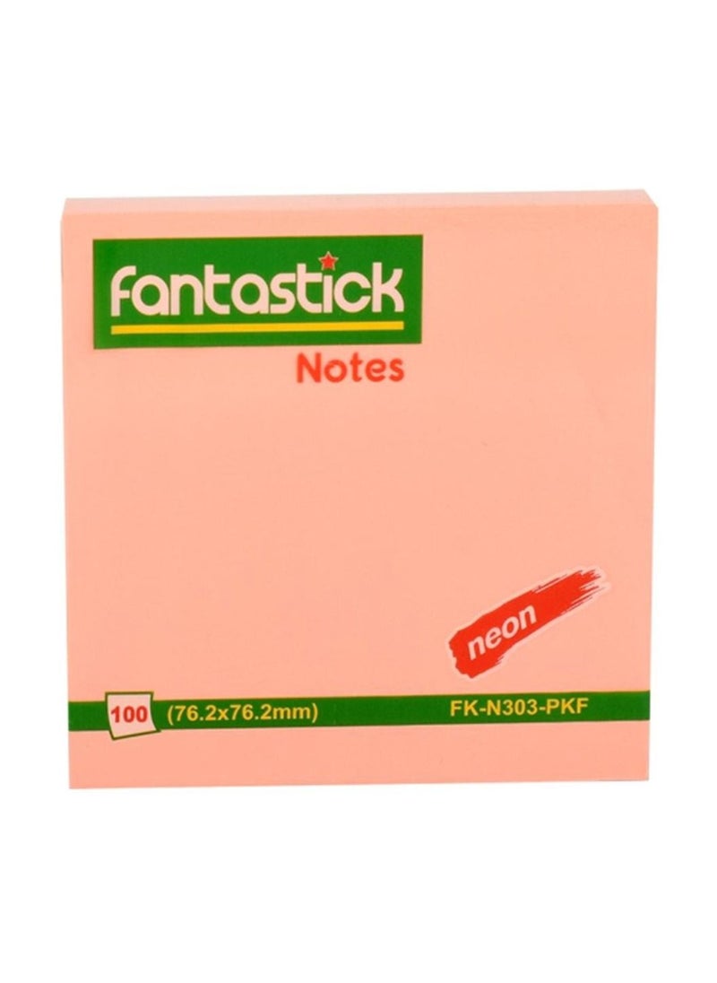 Fantastick 3-Piece Sticky Notes 3x3 Inch Size Pink  - Image 2