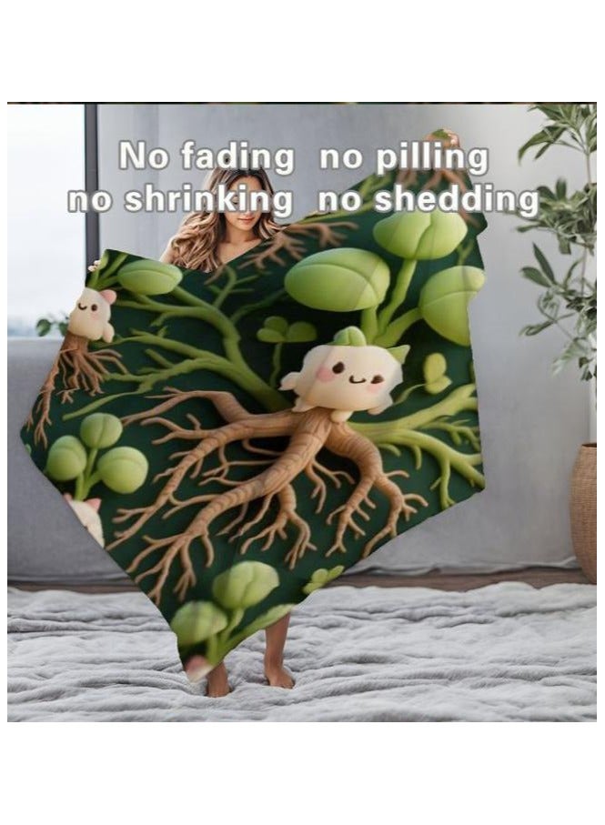 عام بطانية رقيقة من الفانيلا (دافئة ومريحة، ومناسبة للنوم واستخدام الألعاب وإزالة الغبار ومقاومة للرمل) 150 سم * 200 سم - 1049 - Image 1