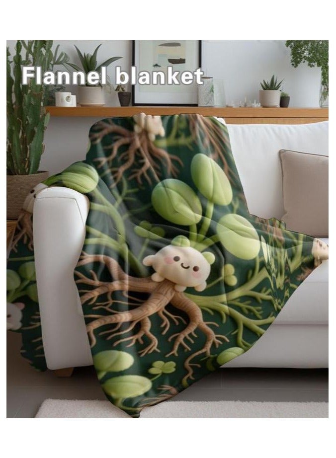 عام بطانية رقيقة من الفانيلا (دافئة ومريحة، ومناسبة للنوم واستخدام الألعاب وإزالة الغبار ومقاومة للرمل) 150 سم * 200 سم - 1049 - Image 4