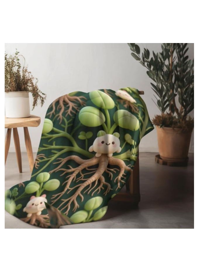 عام بطانية رقيقة من الفانيلا (دافئة ومريحة، ومناسبة للنوم واستخدام الألعاب وإزالة الغبار ومقاومة للرمل) 150 سم * 200 سم - 1049 - Image 5