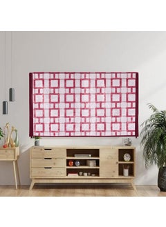 E-Retailer ERetailer Transparent LCDLED TV Protector Cover with Zipper Enclosure for 32 Inch Suitable for All Major Brand Model ColorRed Size29x3x19 Inches  - Image 1