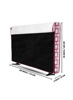 E-Retailer ERetailer Transparent LCDLED TV Protector Cover with Zipper Enclosure for 32 Inch Suitable for All Major Brand Model ColorRed Size29x3x19 Inches  - Image 3