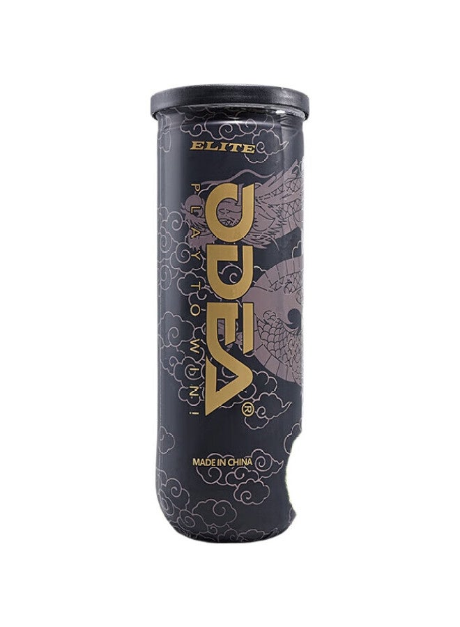 Odear (Odear) Tennis 3-Pack Elite Player Match Tennis Club Advanced Training Tennis Dragon Pattern Canister - Image 1