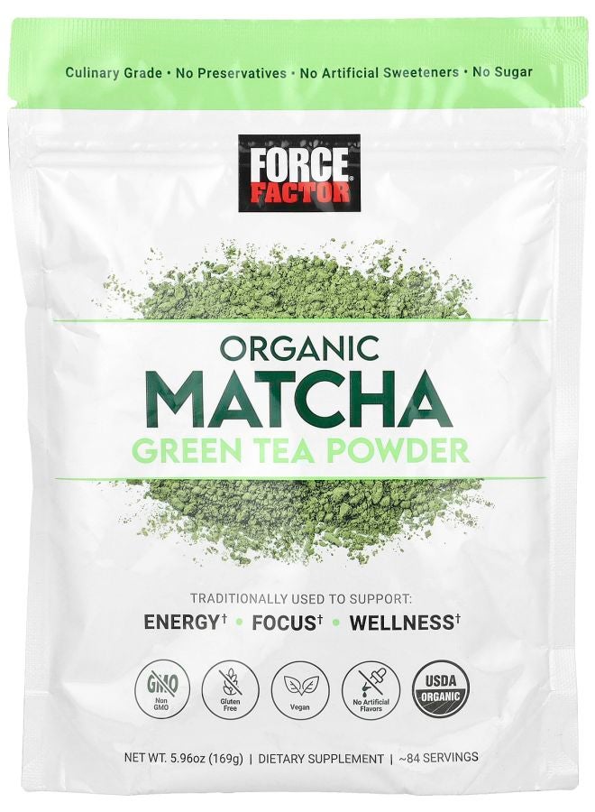 Force Factor Organic Matcha Green Tea Powder 5.96 oz (169 g)