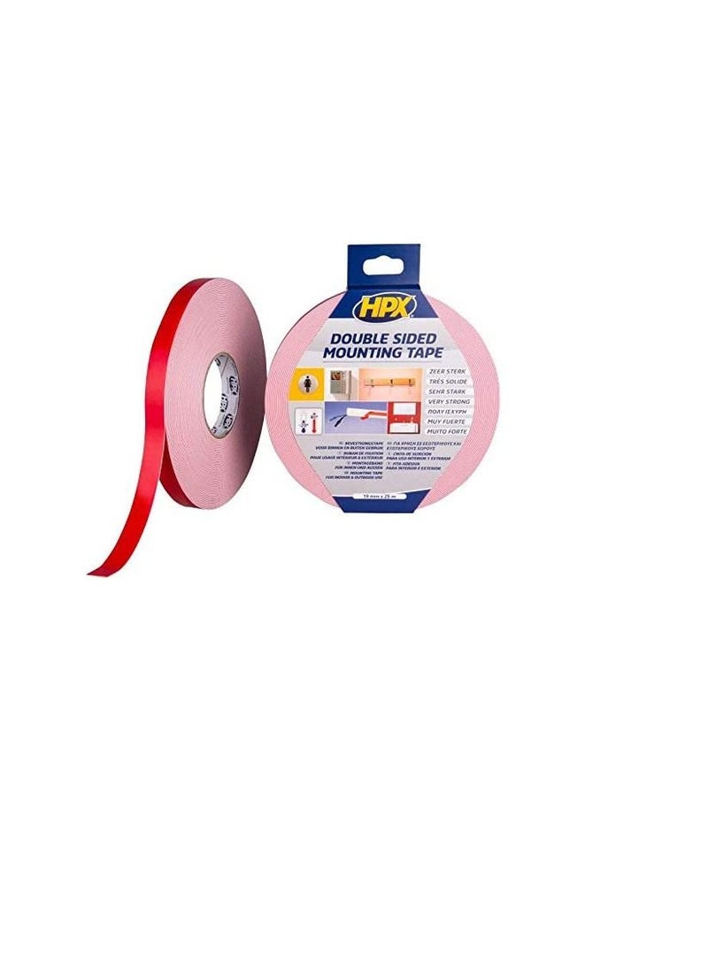 HPX DS 1905 Mirror Mounting with Double Side Foam Tape (19mm x 5m) - Image 1